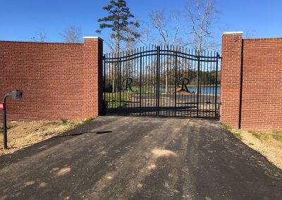 Custom Arched Iron Gate with Max1400 Swing Operators